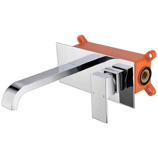 Installation Box Recessed in Wall Brass Basin Mixer